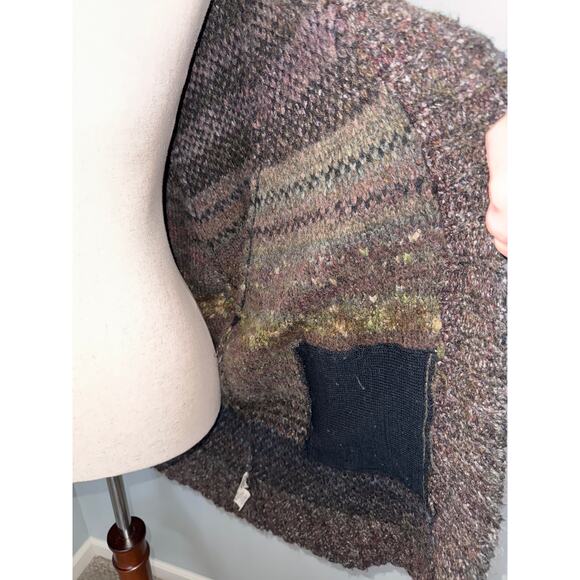 Free People Starlight Shadow Poncho/Cardigan sweater -multicolor - size XS - Picture 6 of 12